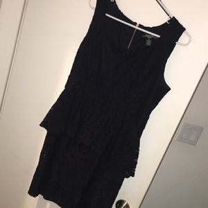 Lace peplum dress